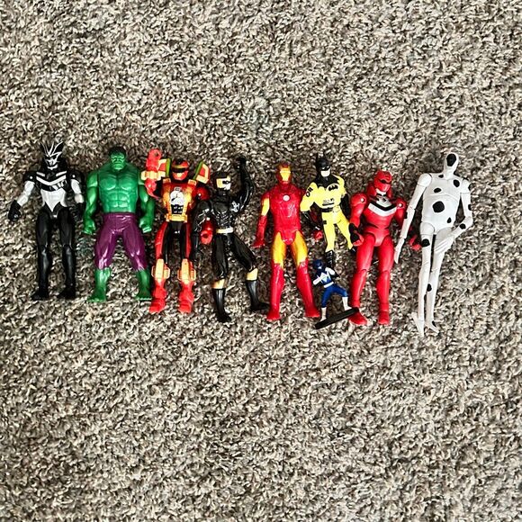 Action Figure Toys LOT Marvel, DC, Power Rangers, Etc - Picture 1 of 8